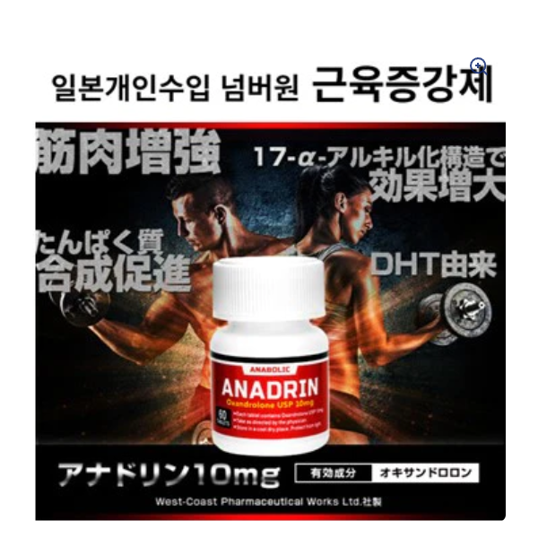 근육증강제 아나드린 10mg 60정